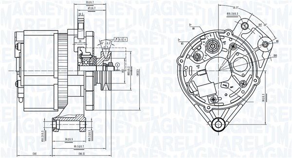 MAGNETI MARELLI Генератор 063739061010